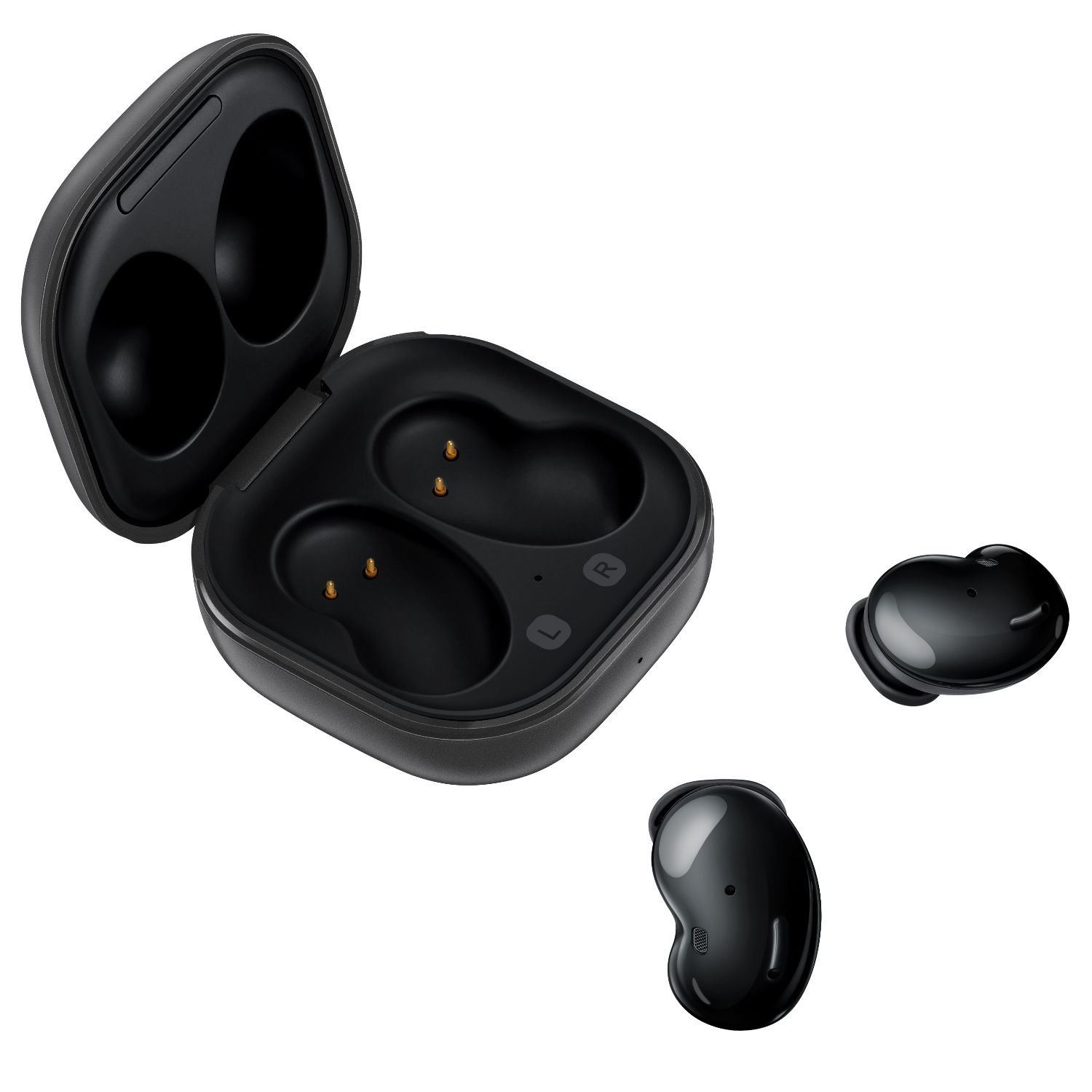 Casti True Wireless Samsung Galaxy Buds Live, Bluetooth, In-Ear, Microfon (Negru/Gri) fotografia produsului