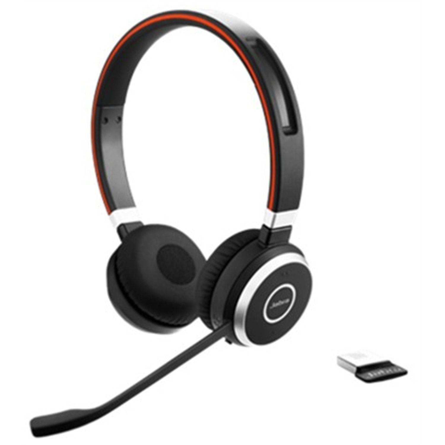 Casti Stereo Jabra Evolve 65 UC, Bluetooth, Microfon (Negru) fotografia produsului