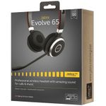 Casti Stereo Jabra Evolve 65 UC, Bluetooth, Microfon (Negru) fotografia produsului View 8 S