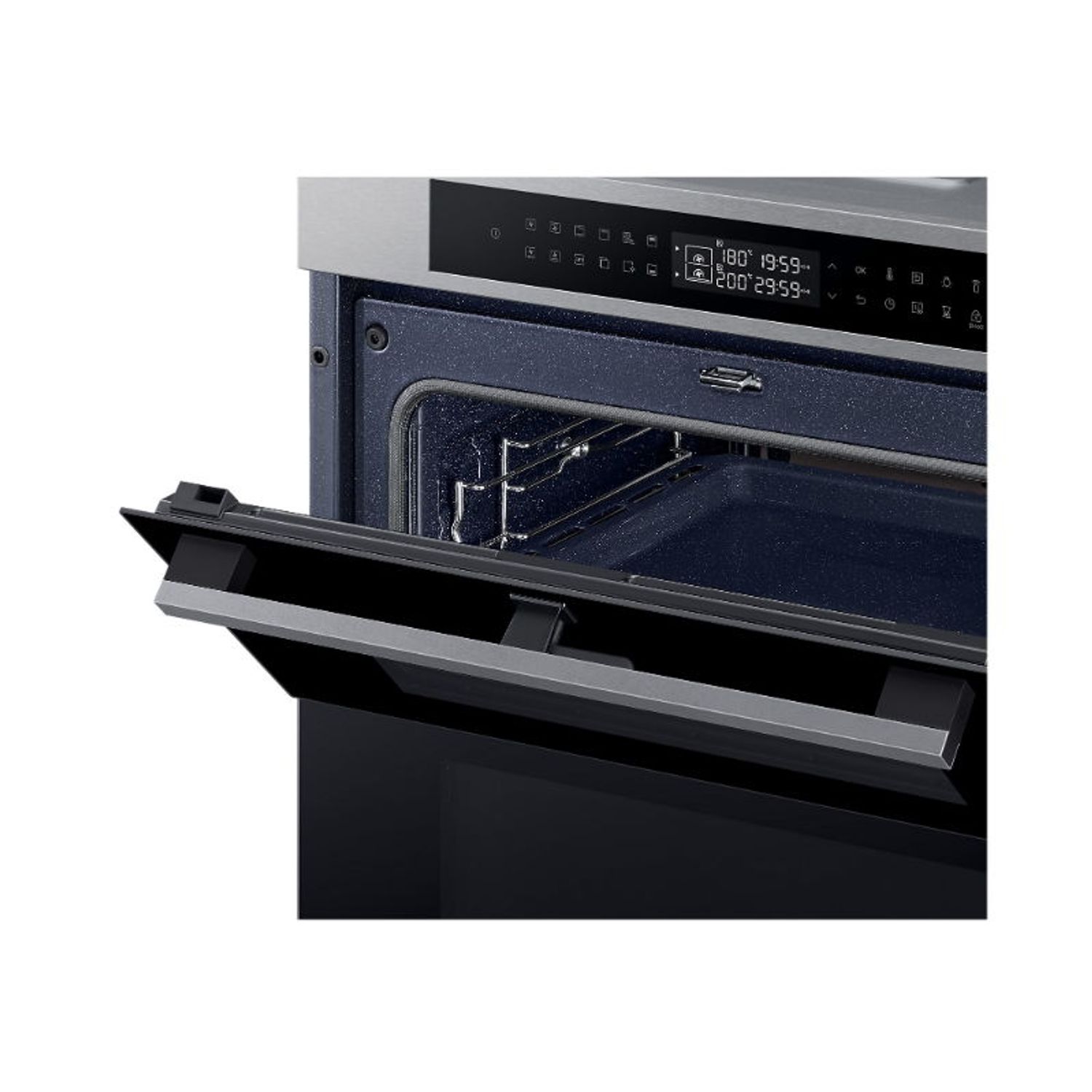 Cuptor incorporabil Bespoke Samsung NV7B4345VAS/U2, Electric, 76 l, Autocuratare catalitica, Dual Cook Flex, - 8806094422542 fotografia produsului View 10 L