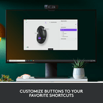 Mouse Logitech M650 L Silent, Bluetooth, Wireless, Bolt USB receiver, Graphite Mouse Wireless Logitech Signature M650 L, Bluetooth/USB (Gri) fotografia produsului View 11 S