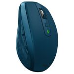 Mouse Wireless Logitech MX Anywhere 2S, midnight teal Mouse optic Logitech MX Anywhere 2S, Wireless, Bluetooth (Albastru inchis) fotografia produsului View 3 S
