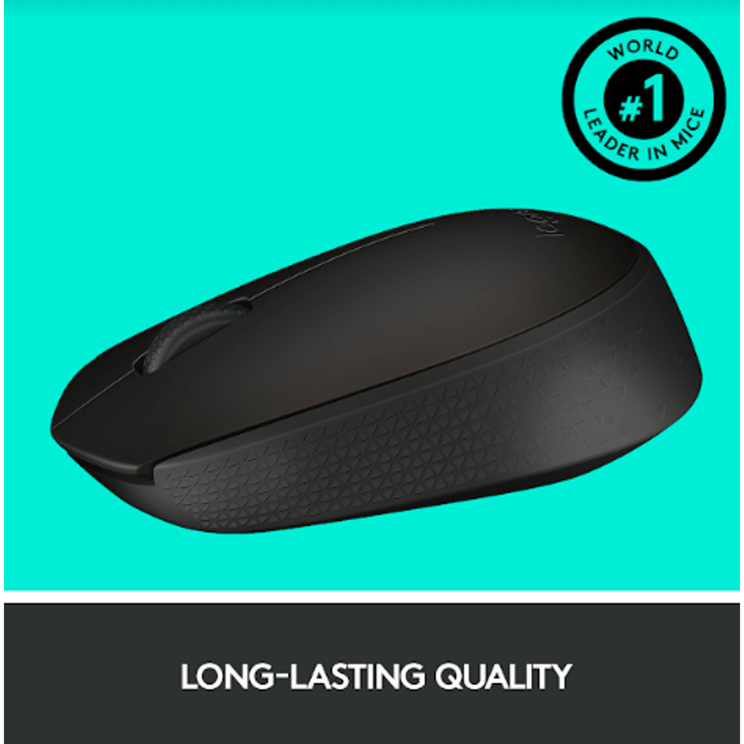 Mouse Logitech M171, Wireless, Negru Mouse Wireless Logitech M171, USB, 1000 DPI (Negru) fotografia produsului View 13 L