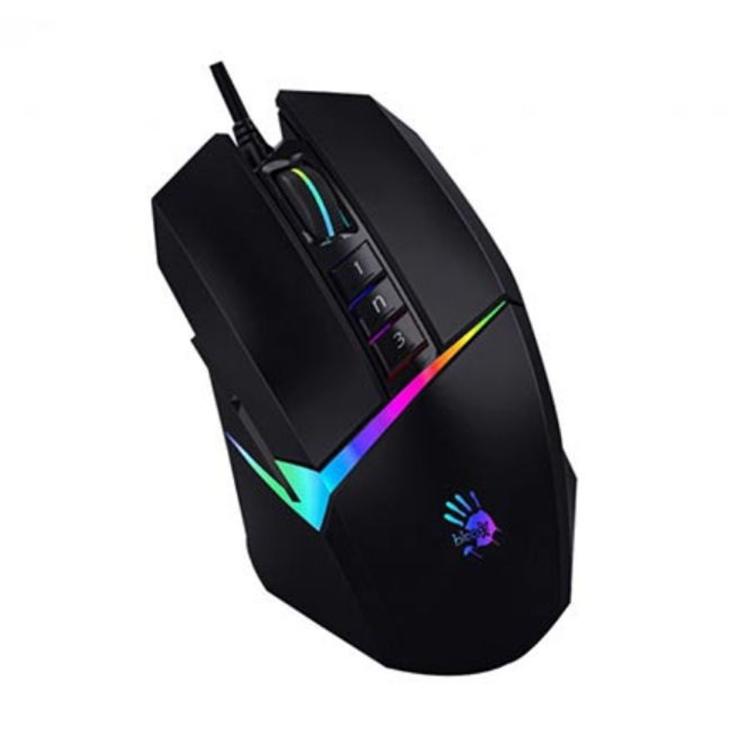 Mouse gaming A4Tech A4 W60 MAX BLoody , 10000 DPI , Negru Mouse Gaming Optic A4TECH W60-MAX (Negru) fotografia produsului View 3 L