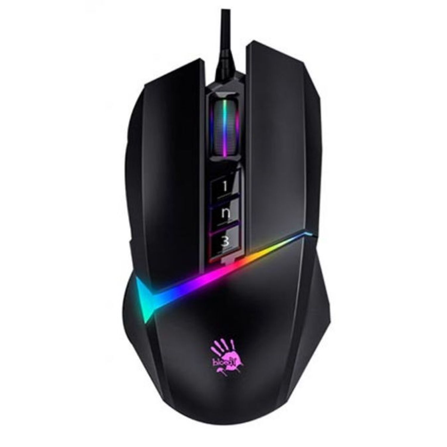 Mouse gaming A4Tech A4 W60 MAX BLoody , 10000 DPI , Negru Mouse Gaming Optic A4TECH W60-MAX (Negru) fotografia produsului
