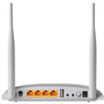 Router Wireless TP-LINK TD-W9970, 300 Mbps, 2 Antene externe (Alb) fotografia produsului View 4 S