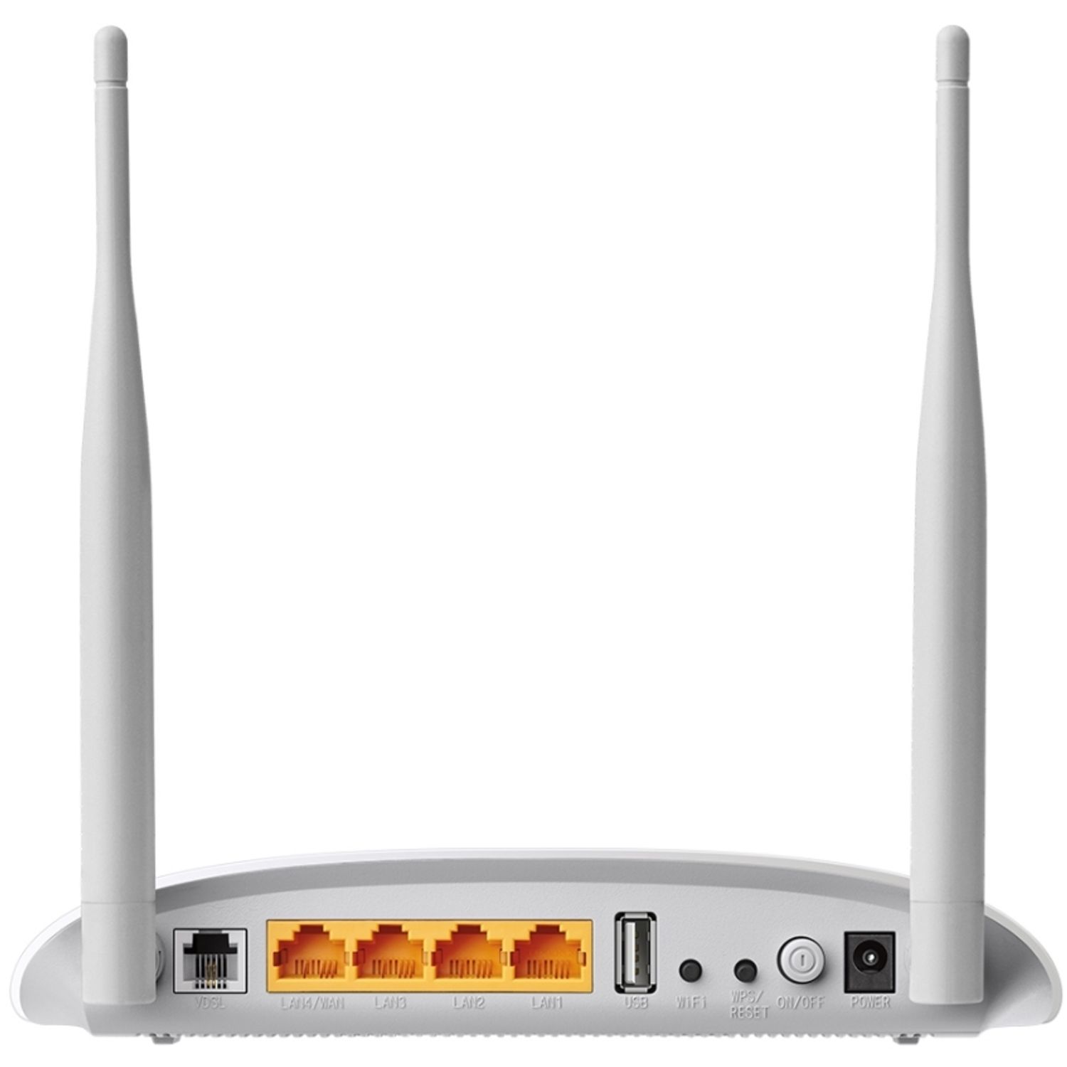 Router Wireless TP-LINK TD-W9970, 300 Mbps, 2 Antene externe (Alb) fotografia produsului View 4 L