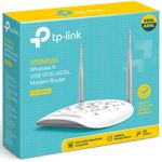 Router Wireless TP-LINK TD-W9970, 300 Mbps, 2 Antene externe (Alb) fotografia produsului View 5 S