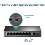 Switch TP-Link TL-SF1009P, 8 Porturi, PoE+ fotografia produsului View 7 S