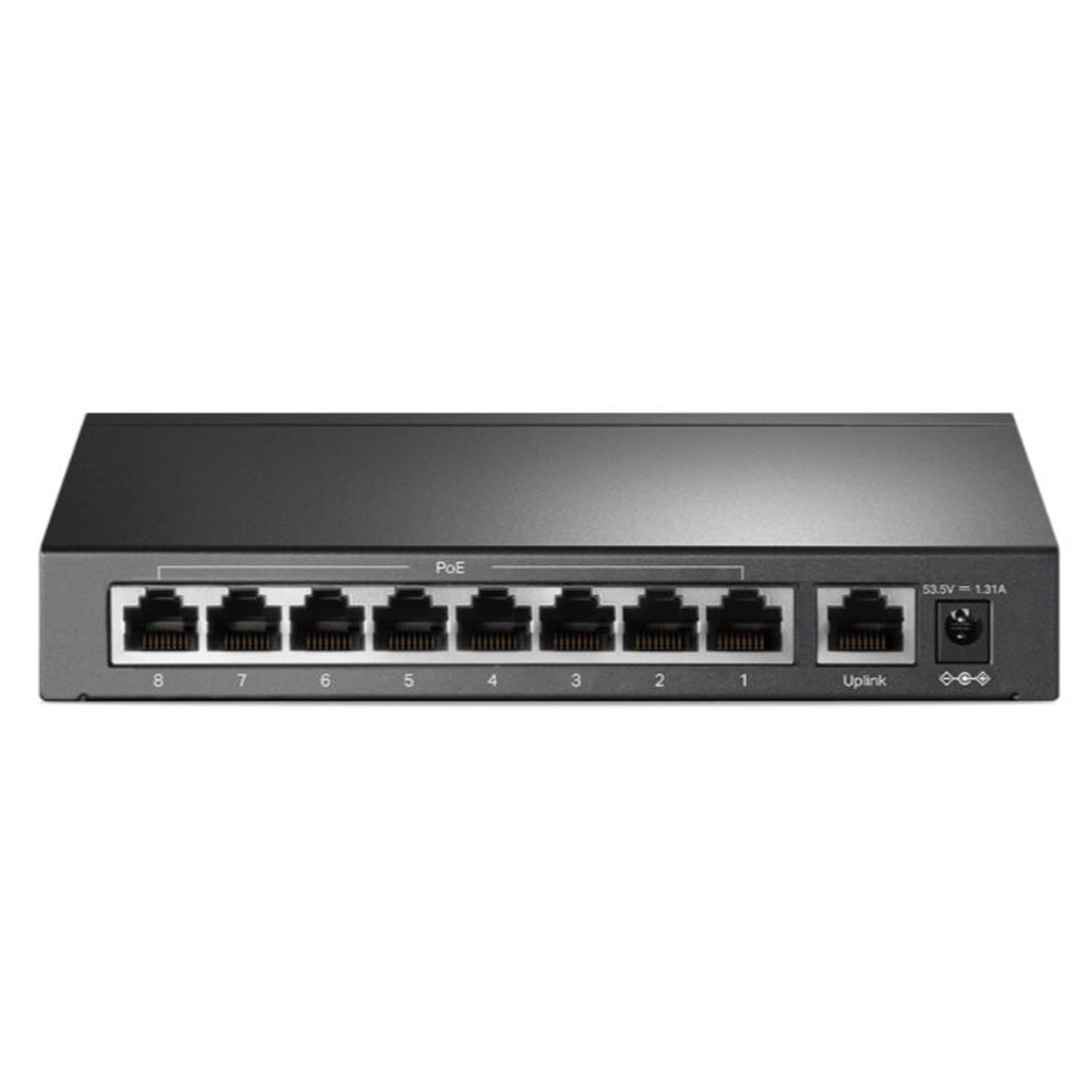 Switch TP-Link TL-SF1009P, 8 Porturi, PoE+ fotografia produsului View 3 L