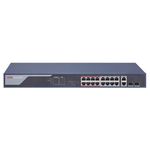 Switch Hikvision DS-3E0318P-E(B), 16 Porturi, PoE fotografia produsului