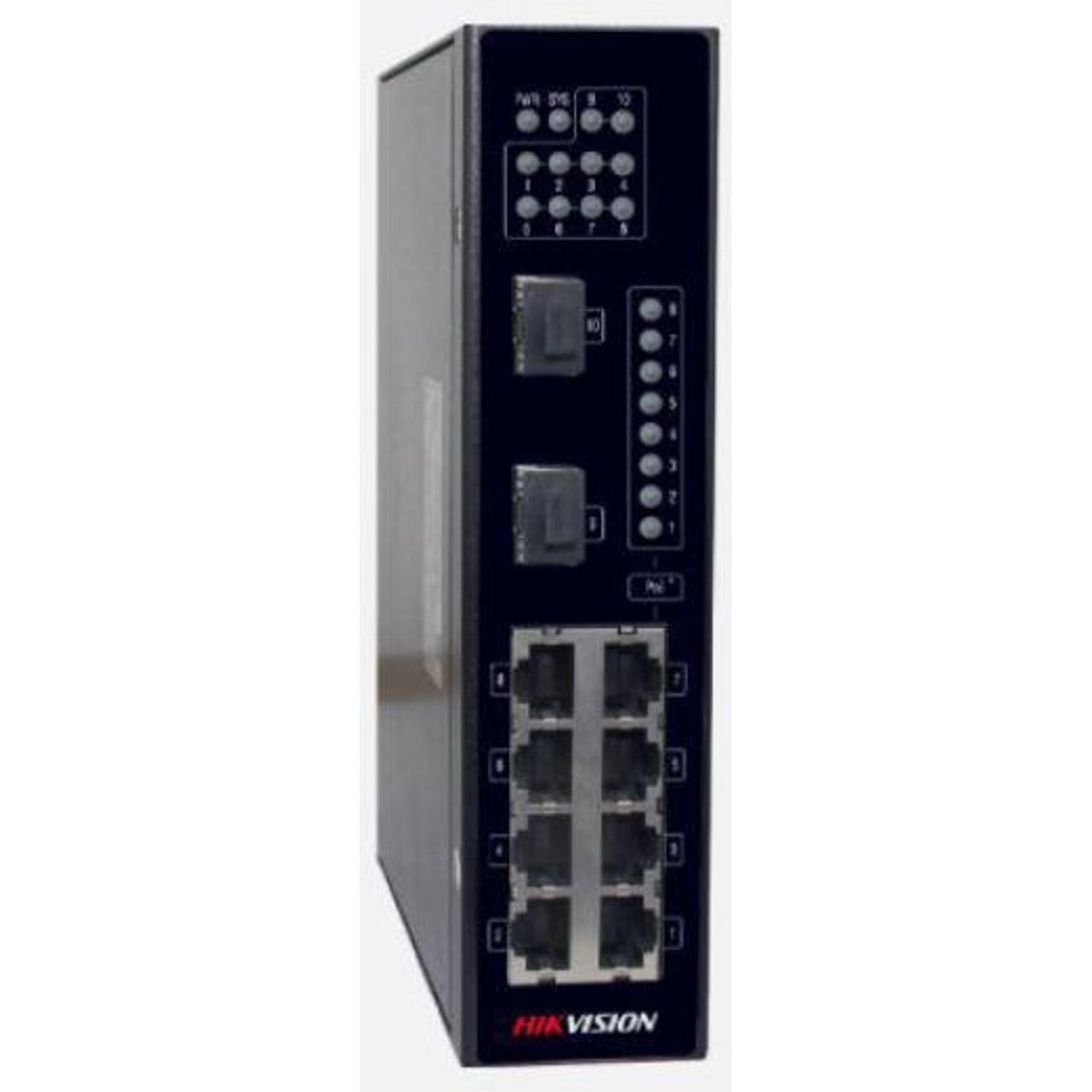 Switch Hikvision DS-3T0310P, 8 porturi, PoE fotografia produsului