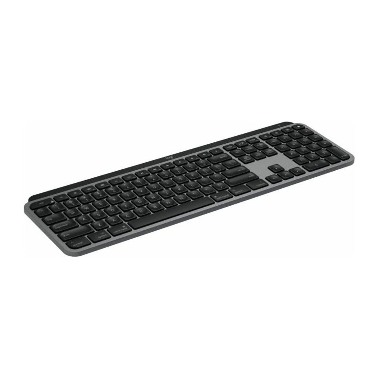 Tastatura Logitech MX Keys for Mac Wireless Illuminated, Bluetooth/USB (Negru/Gri) fotografia produsului View 3 L