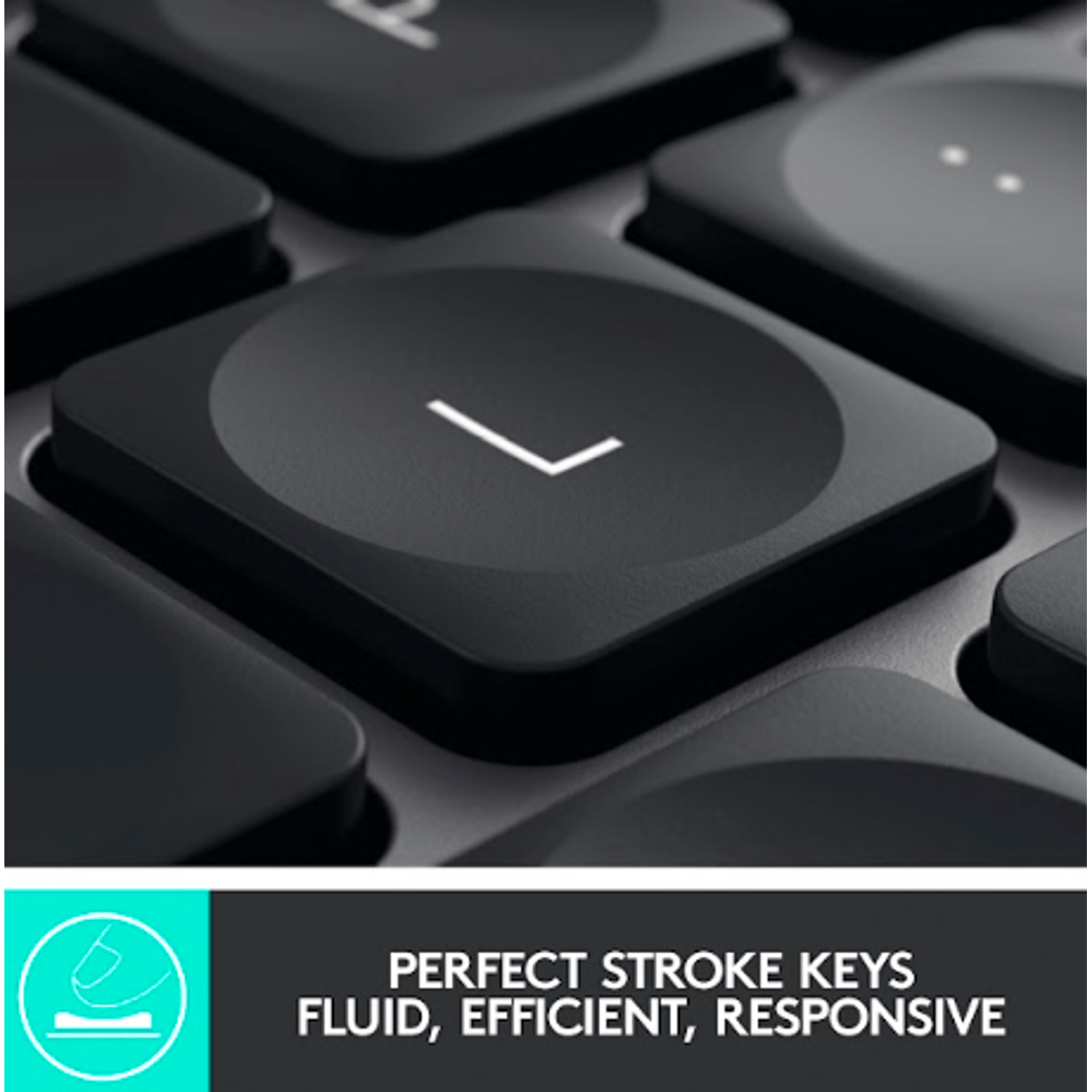 Tastatura Logitech MX Keys for Mac Wireless Illuminated, Bluetooth/USB (Negru/Gri) fotografia produsului View 6 L