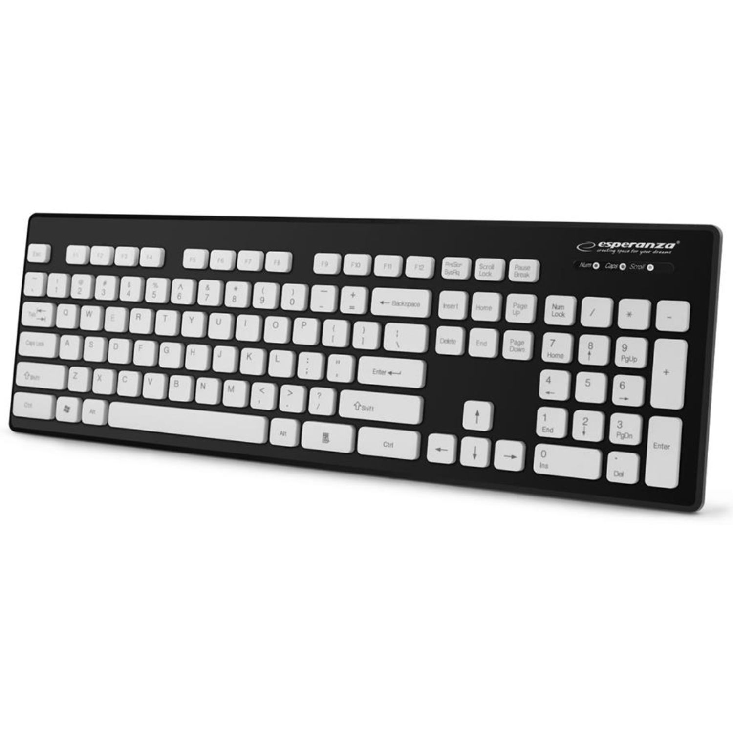 Tastatura Esperanza EK130K Claviatura (Negru/Alb) fotografia produsului