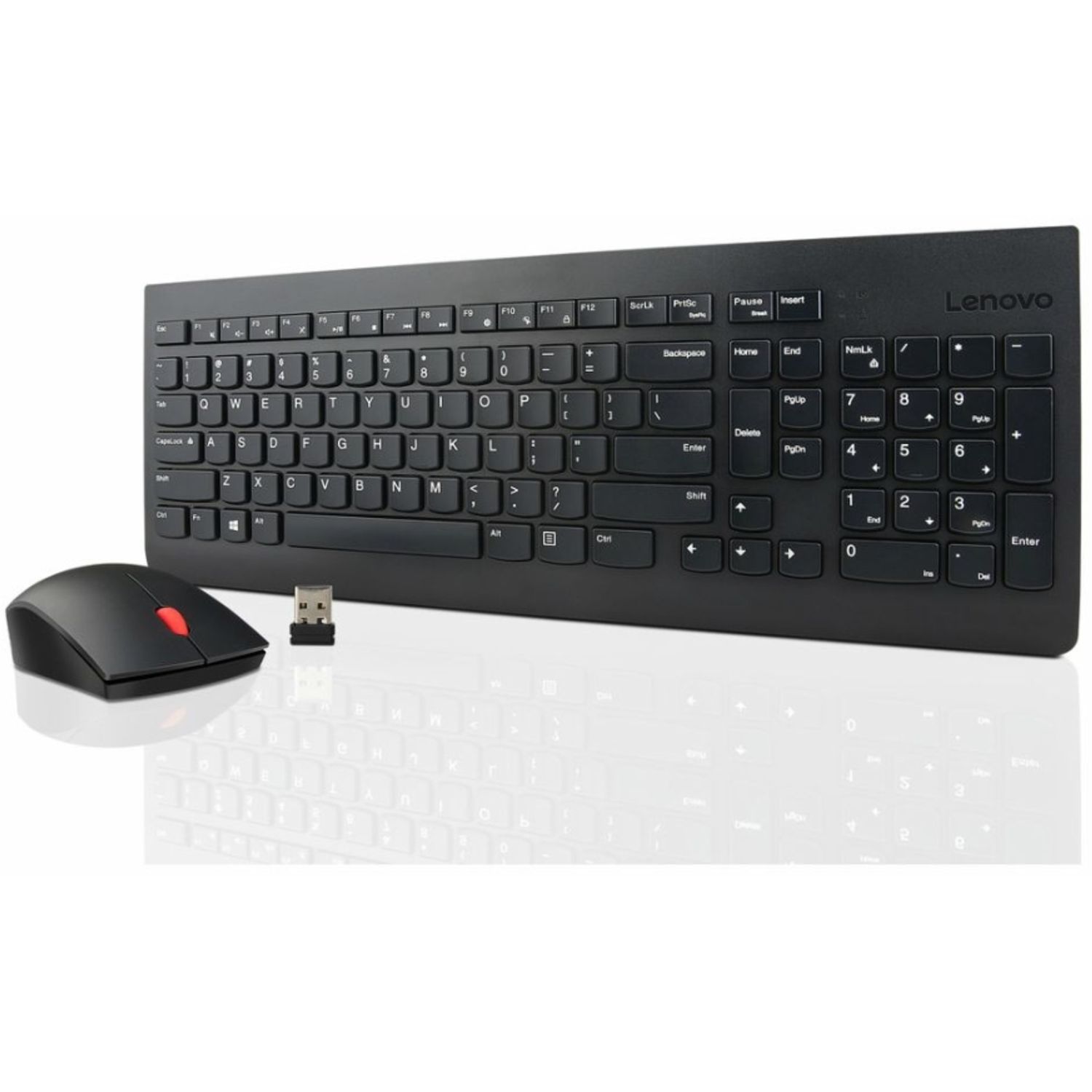 Kit tastatura si mouse wireless Lenovo 4X30M39458 (Negru) fotografia produsului View 2 L