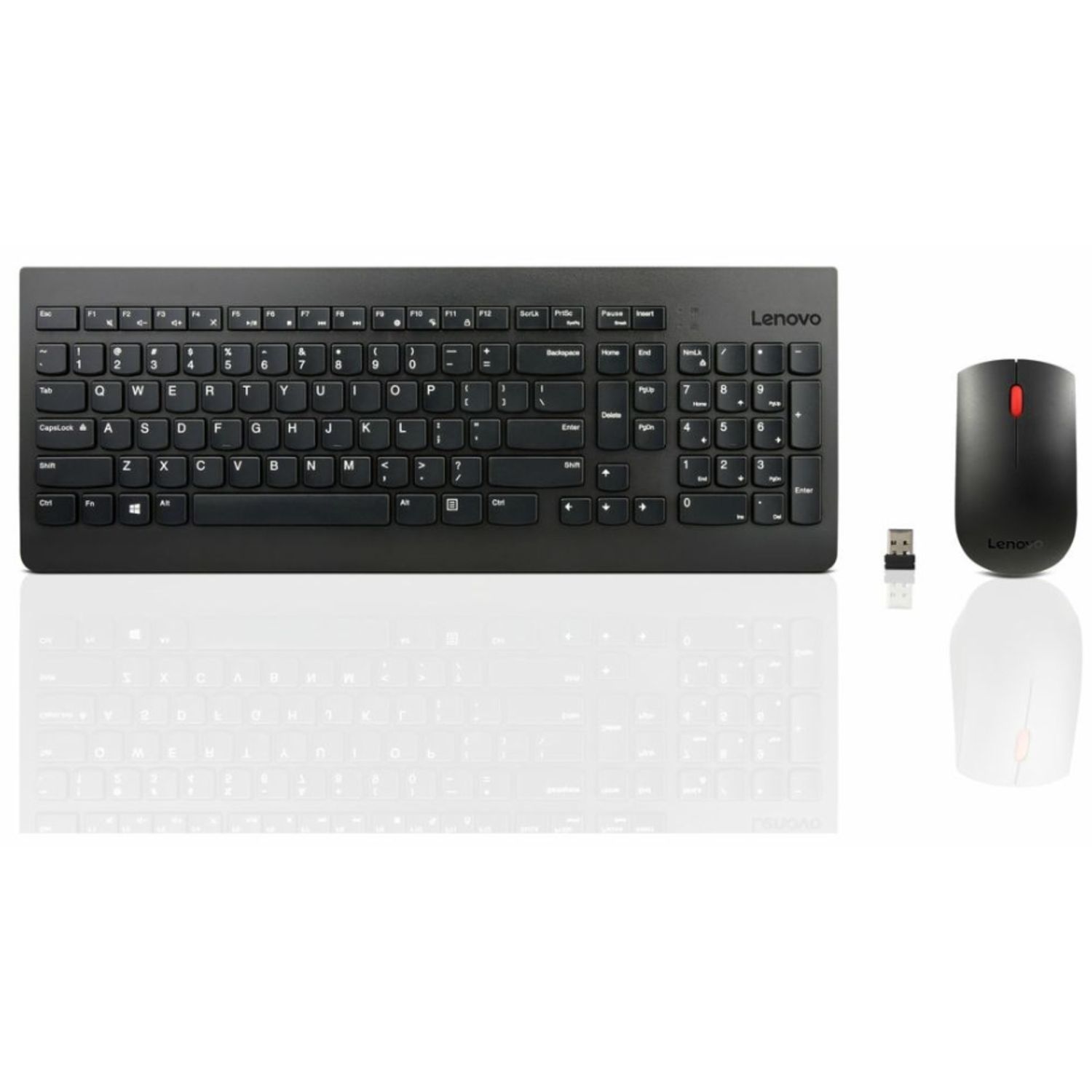 Kit tastatura si mouse wireless Lenovo 4X30M39458 (Negru) fotografia produsului View 4 L