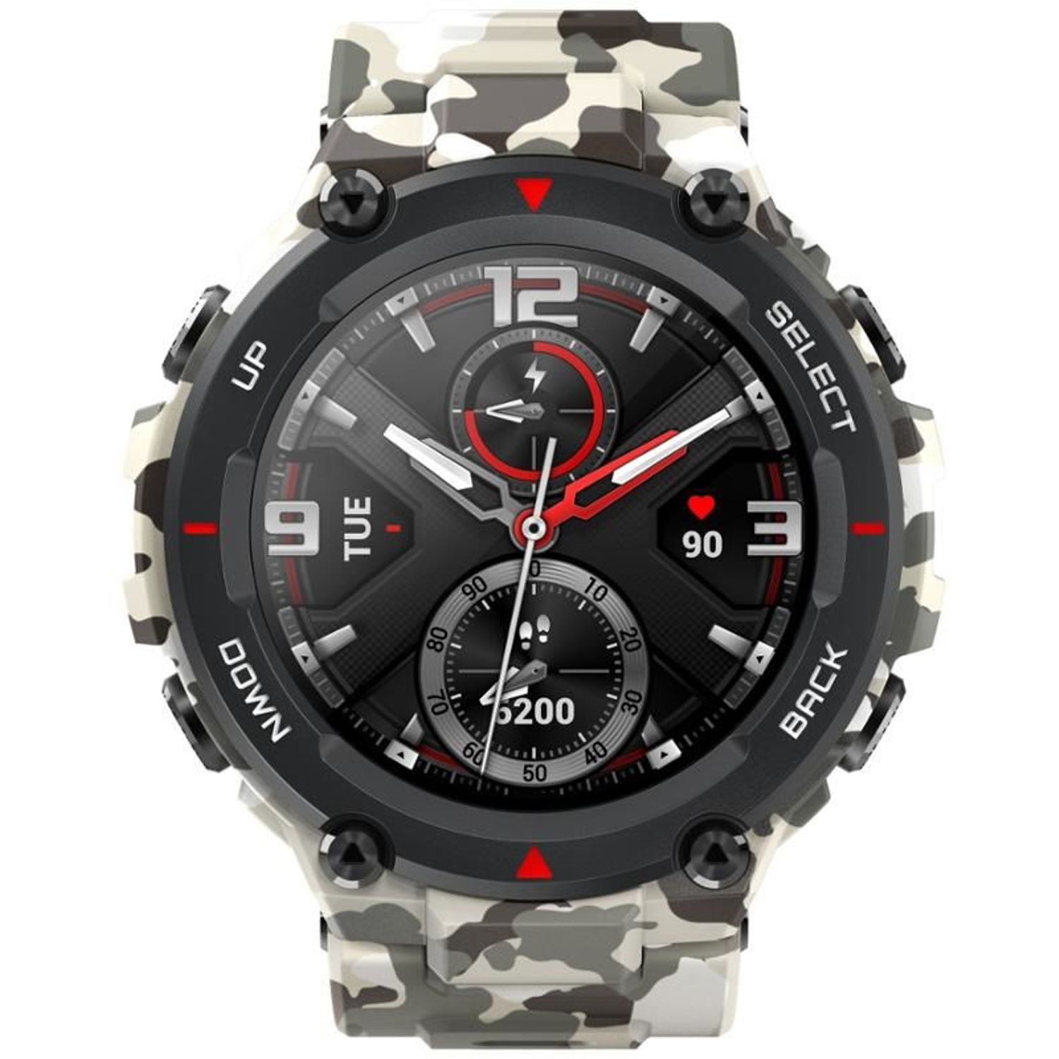 Smartwatch Huami Amazfit T-REX, Display AMOLED 1.3", Bluetooth, GPS, Android/iOS (Alb/Negru) fotografia produsului View 2 L