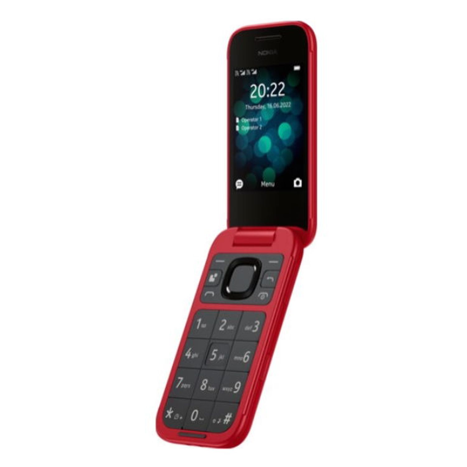 Telefon mobil Nokia 2660 Flip, Dual SIM, 4G (Rosu) fotografia produsului View 6 L