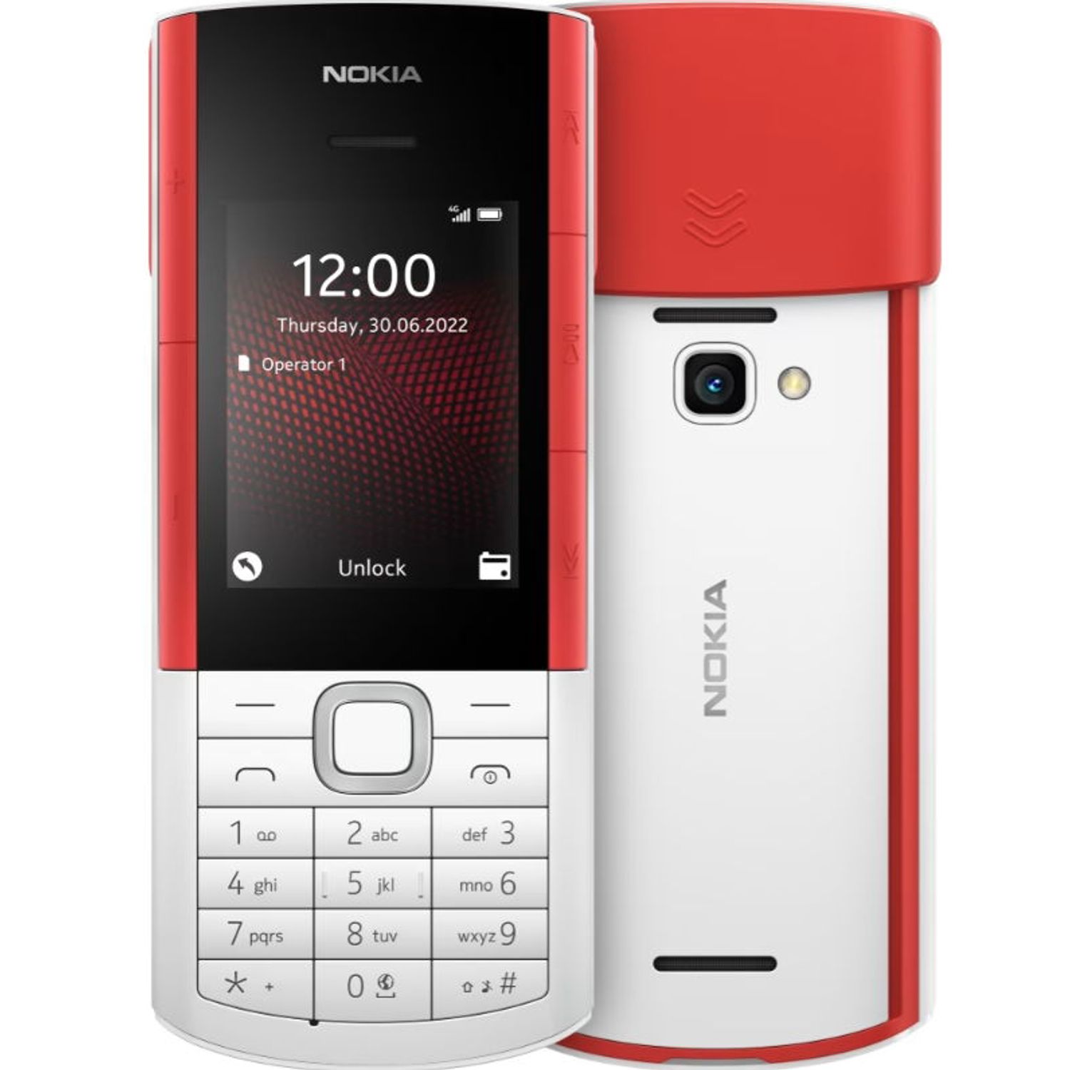 Telefon mobil Nokia 5710 XpressAudio, Dual SIM, 4G (Alb/Rosu