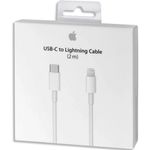 Cablu de date Apple MKQ42ZM/A, USB Tip-C - Lightning, 2m (Alb) fotografia produsului View 4 S