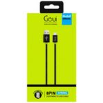 Cablu de date Goui G-LC30 Metal Spring, USB-Lightning, 8PIN, 0.3m, Negru fotografia produsului View 2 S