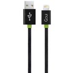 Cablu de date Goui G-LC30 Metal Spring, USB-Lightning, 8PIN, 0.3m, Negru fotografia produsului