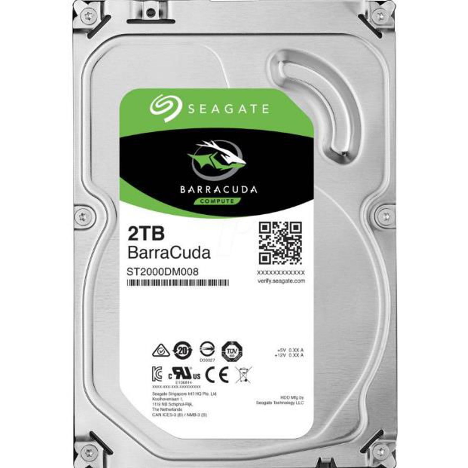 HDD Desktop Seagate BarraCuda, 2TB, SATA III 600, 256 MB fotografia produsului