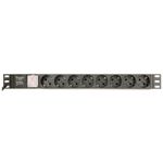 Prelungitor Gembird EG-PDU-014-C14, 8 prize, 3 m (Negru) fotografia produsului