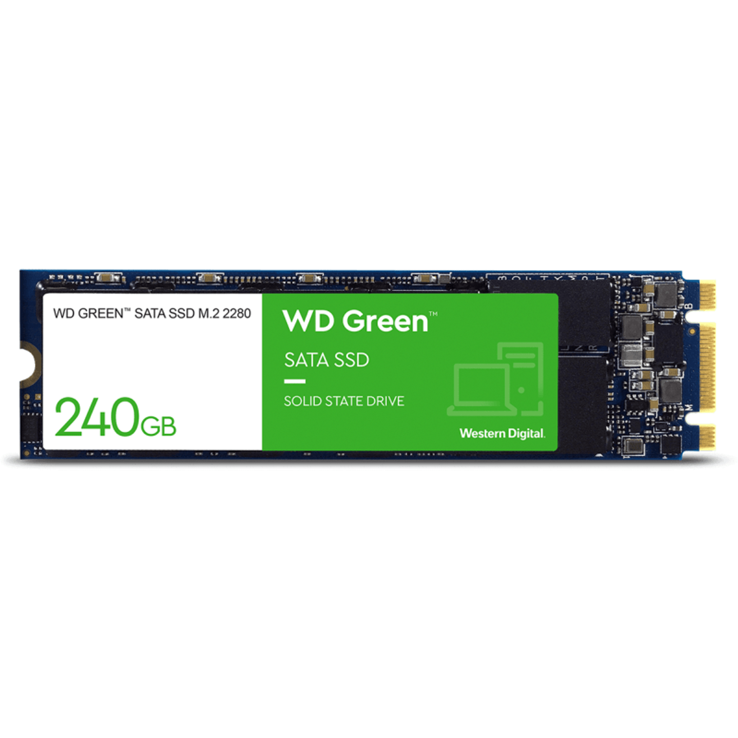 SSD Western Digital Green 240GB SATA-III M.2 2280 fotografia produsului