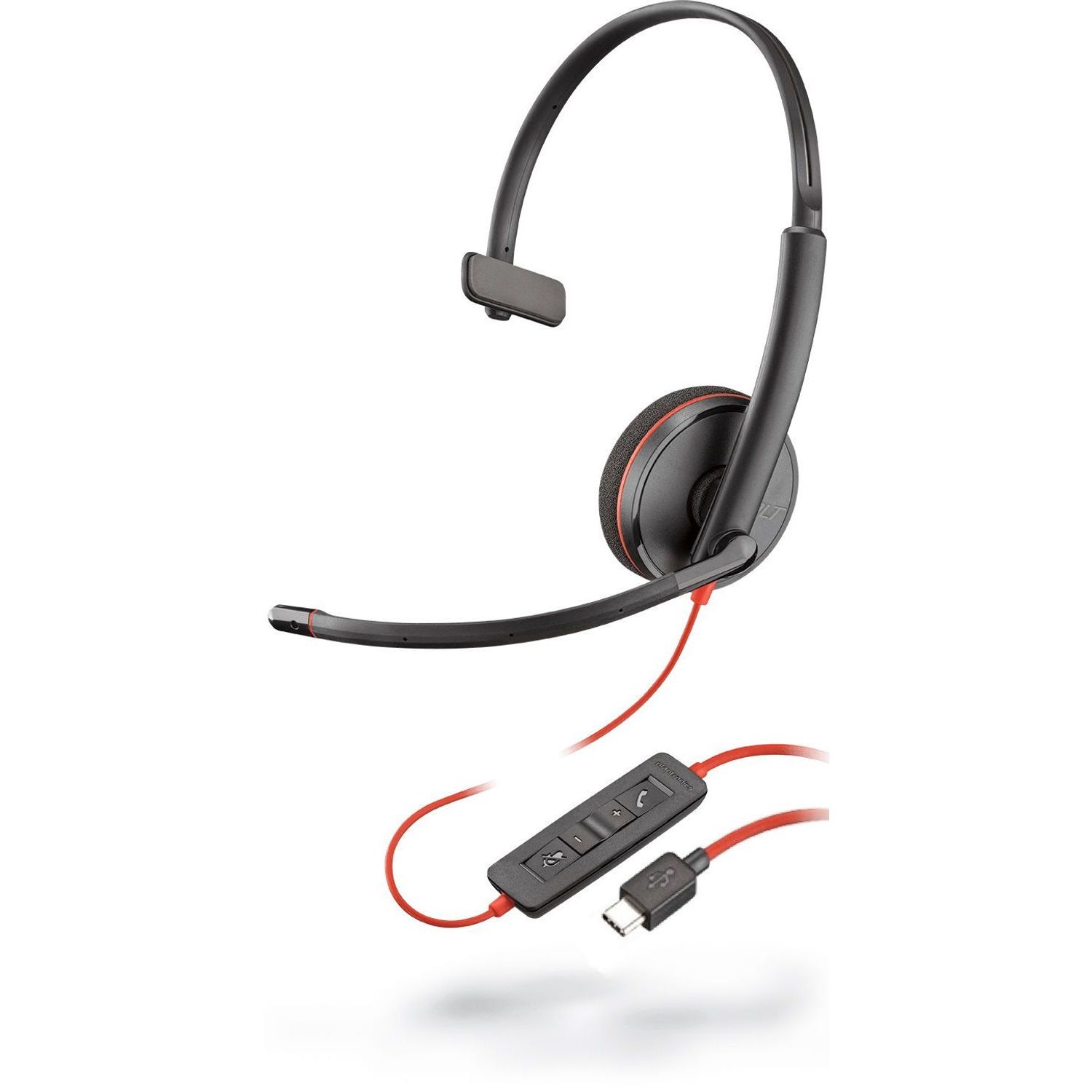Casca Call Center Poly Blackwire C3210, USB-C, Monoaural (Negru) fotografia produsului View 2 L