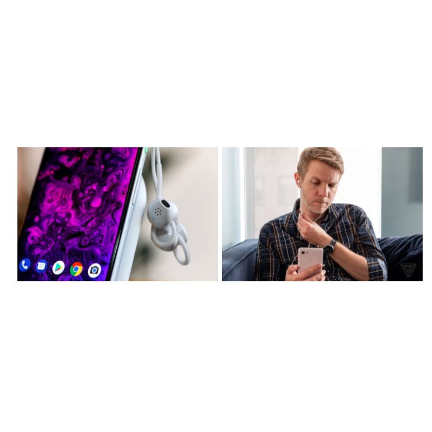 Casti Stereo Google Pixel Earbuds, USB-C, Microfon, Bulk (Alb) fotografia produsului View 3 L