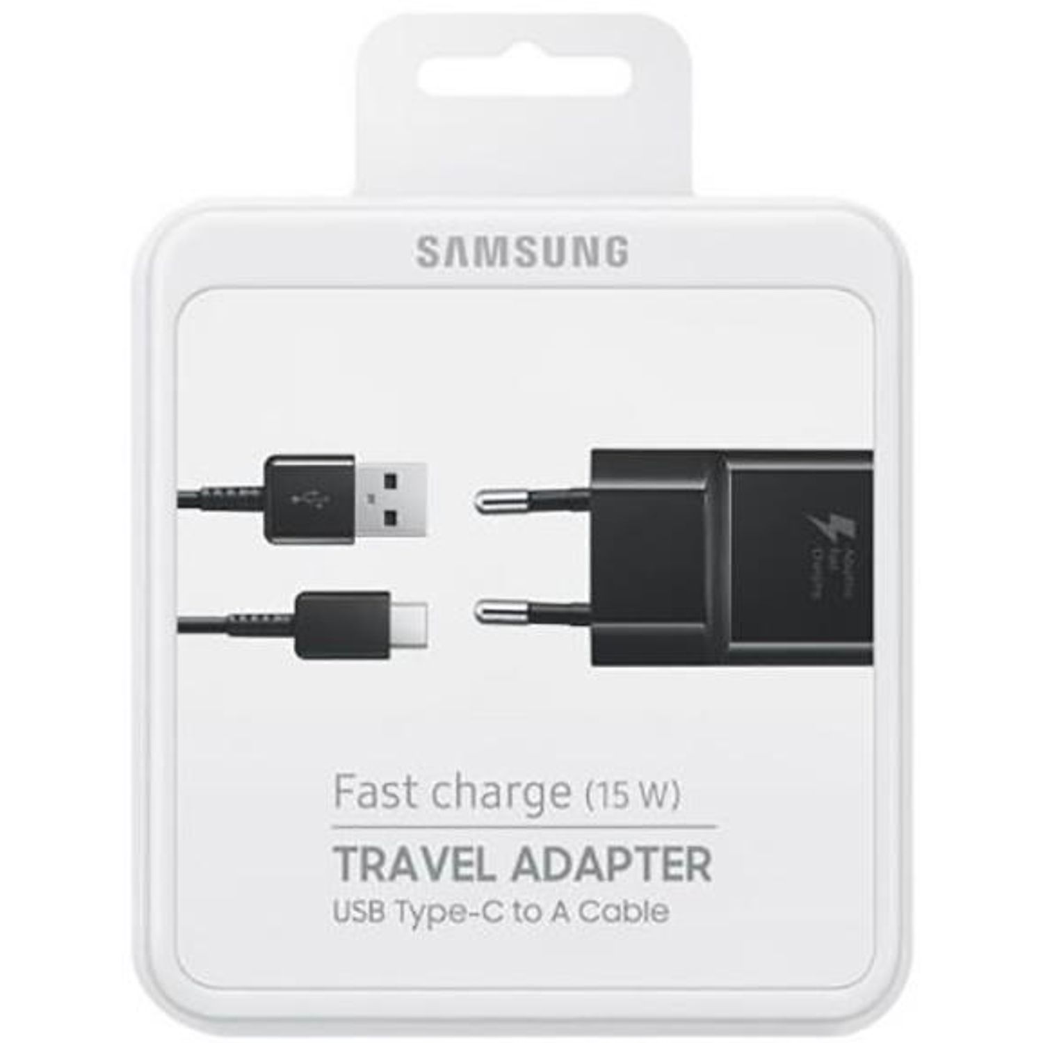 Incarcator Priza Samsung EP-TA20EBECGWW, Adaptive Fast Charging, USB Type-C, 2A (Negru) fotografia produsului View 3 L