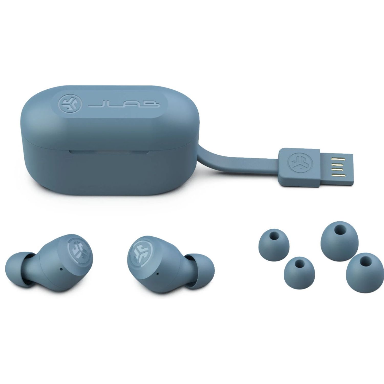 Casti True Wireless JLAB GO Air Pop, Bluetooth, Microfon (Gri) fotografia produsului View 4 L