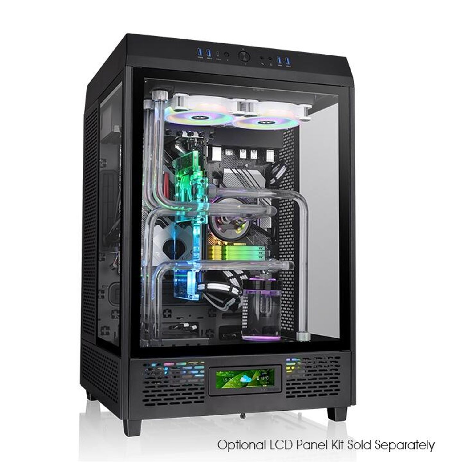 Carcasa Thermaltake The Tower 500, Mid Tower (Negru) fotografia produsului View 3 L