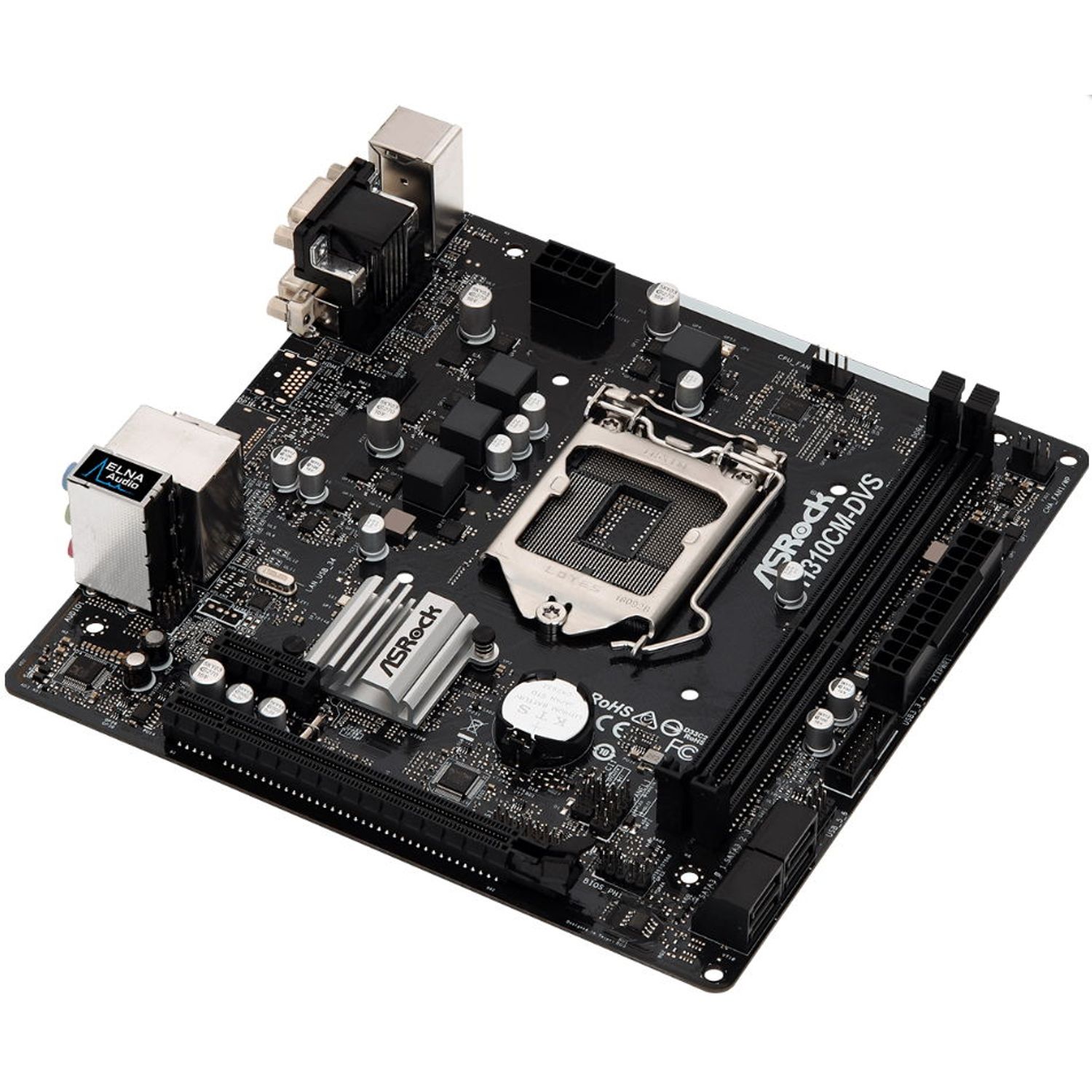 Placa de Baza ASRock H310CM-DVS, 1151 v2, DDR4 fotografia produsului View 2 L