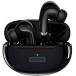 Casti Stereo Lenovo LP5 TWS, Bluetooth, SinglePoint, True Wireless (Negru) fotografia produsului