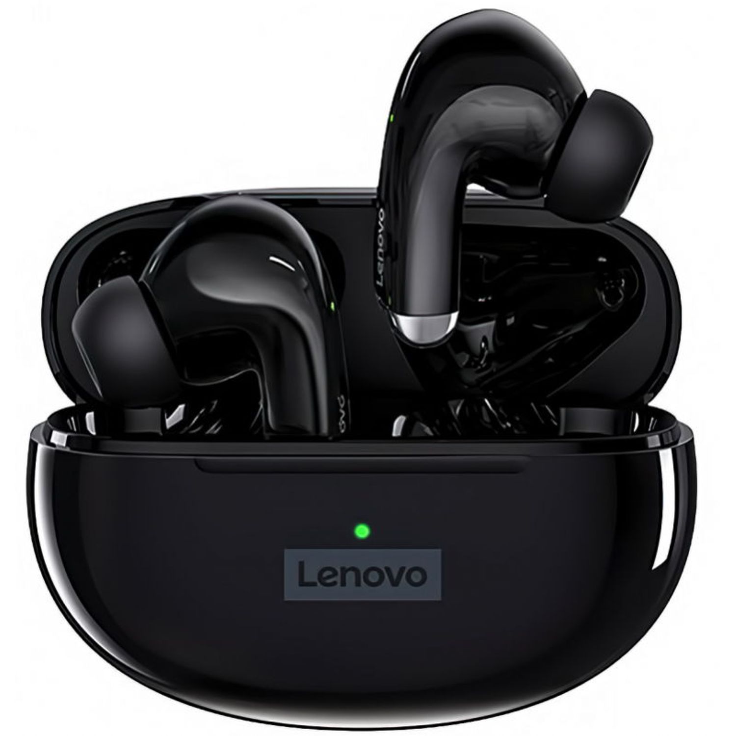 Casti Stereo Lenovo LP5 TWS, Bluetooth, SinglePoint, True Wireless (Negru) fotografia produsului
