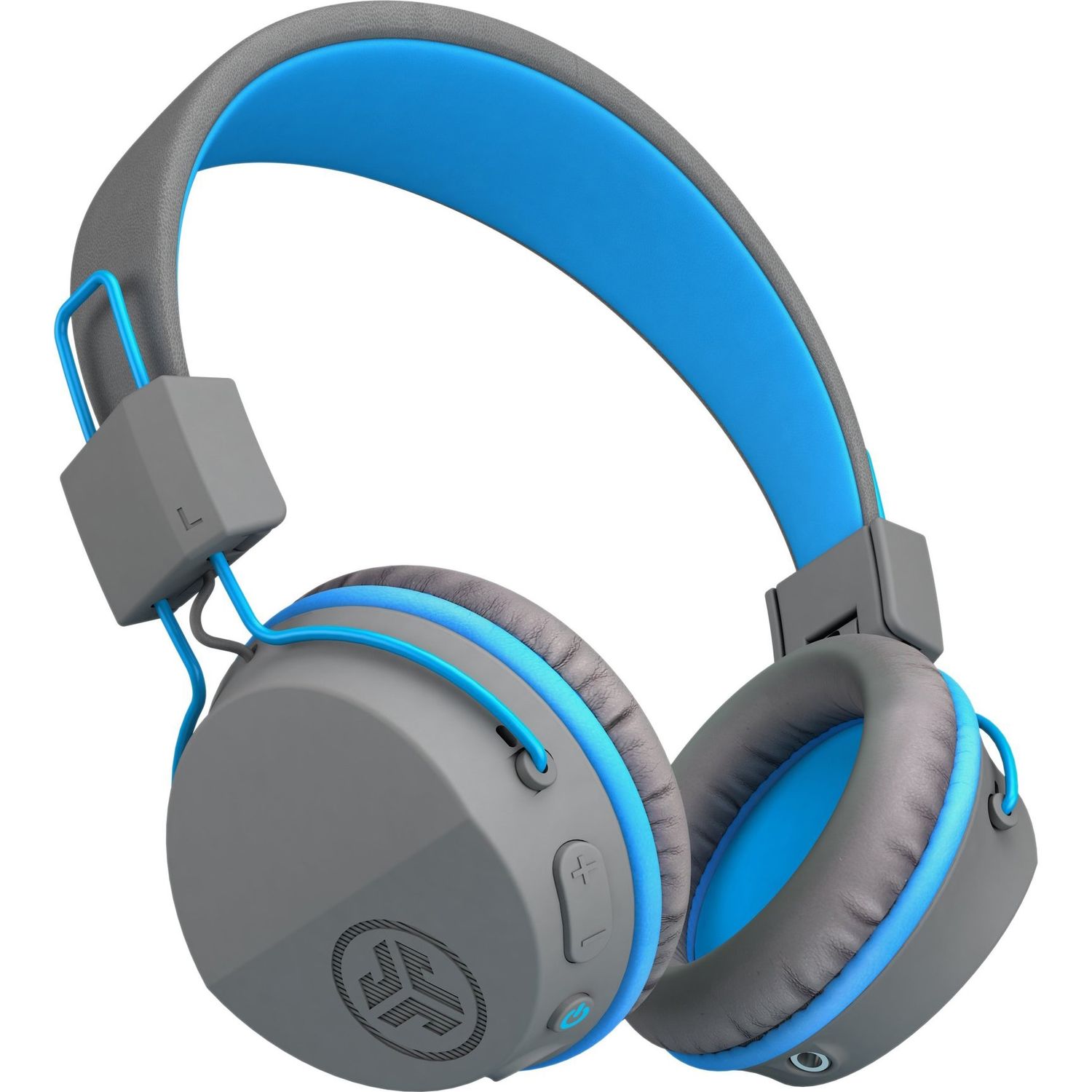 Casti on-ear JLAB JBuddies Studio Kids Wireless, Bluetooth, pentru copii, Graphit / Albastru fotografia produsului