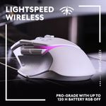 Mouse Gaming Wireless Logitech G502 X Plus Lightspeed, USB, 25600 dpi (Alb) fotografia produsului View 8 S