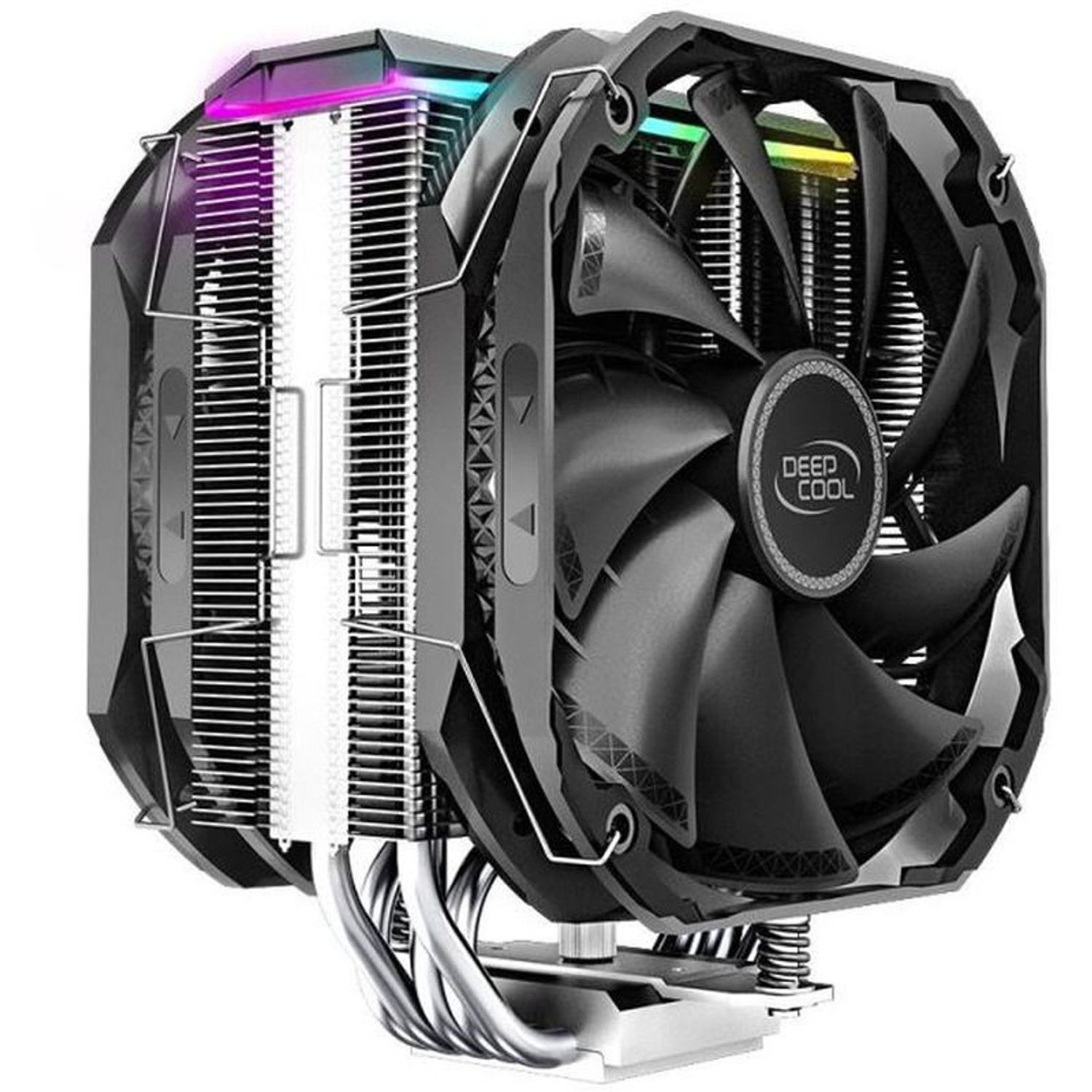 Cooler CPU Deepcool AS500 Plus iluminare RGB, 2x140mm fotografia produsului