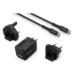 Incarcator retea Energizer A38QMUC, 38W + cablu USB-C (Negru) fotografia produsului