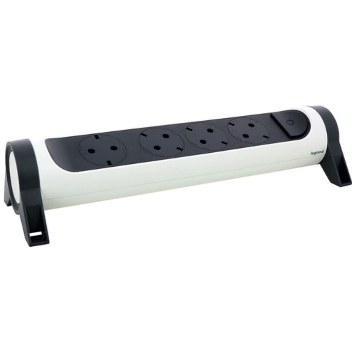 Bloc multipriza LEGRAND L694544, 4 Prize, Schuko (Alb/Negru) fotografia produsului View 3 L