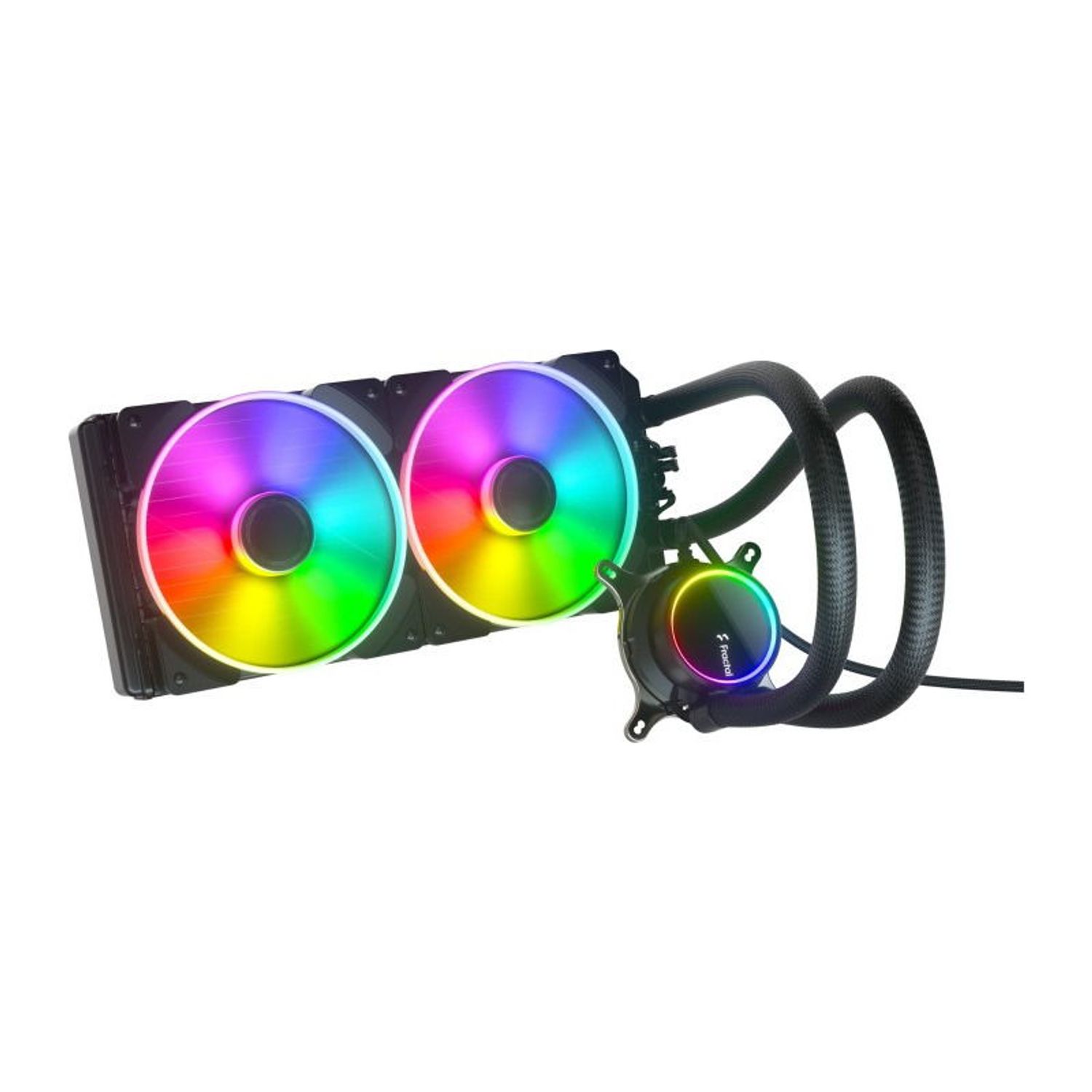 Cooler CPU Fractal Design Celsius+ S28 Prisma, 2 x 140mm, Iluminare RGB fotografia produsului