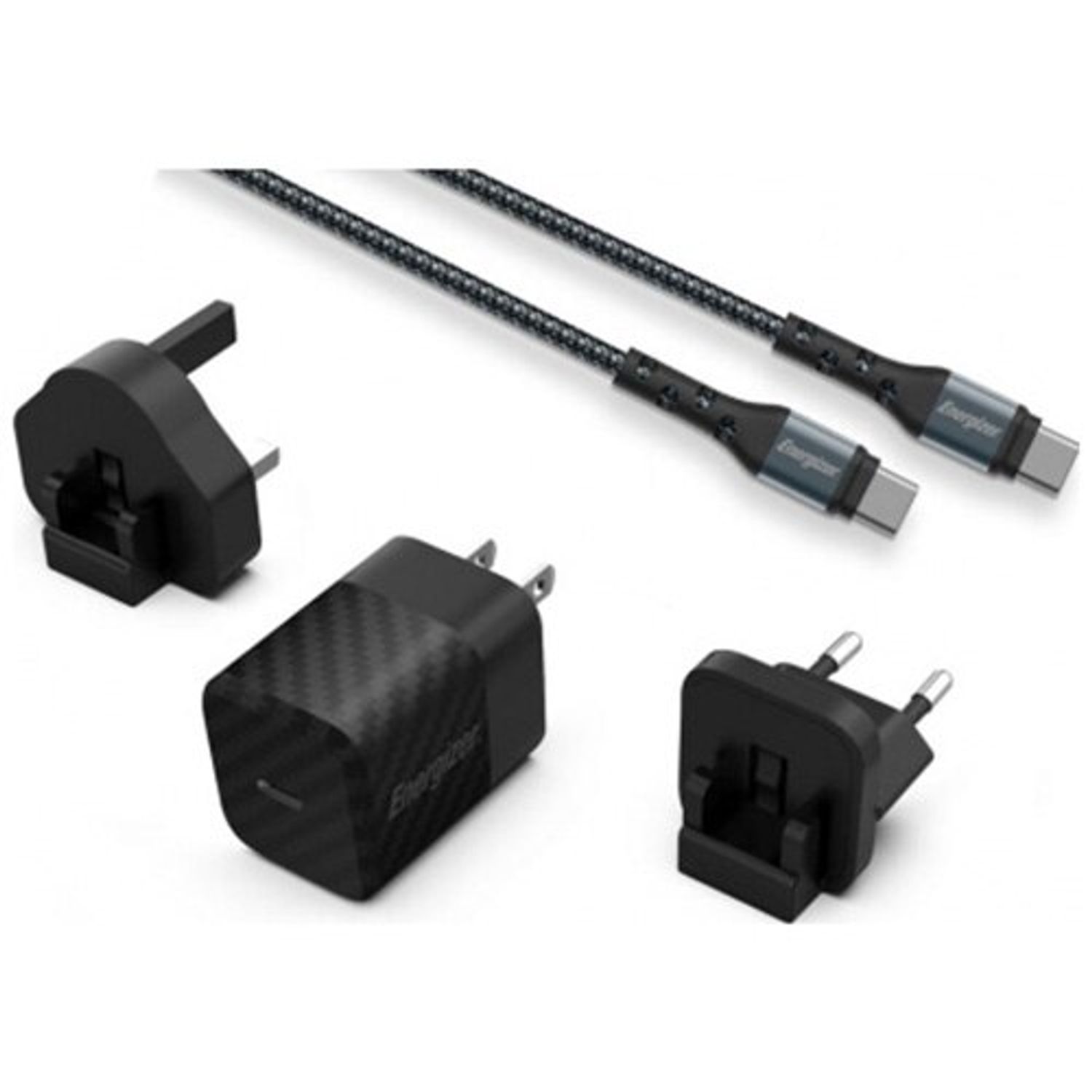 Incarcator retea Energizer PowerDelivery Universal, 20W, 1 USB C, Cablu type-C, Negru fotografia produsului