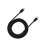 Cablu de date Canyon CNS-USBC12B, USB Type-C - USB Type-C, 2m, incarcare rapida (Negru) fotografia produsului