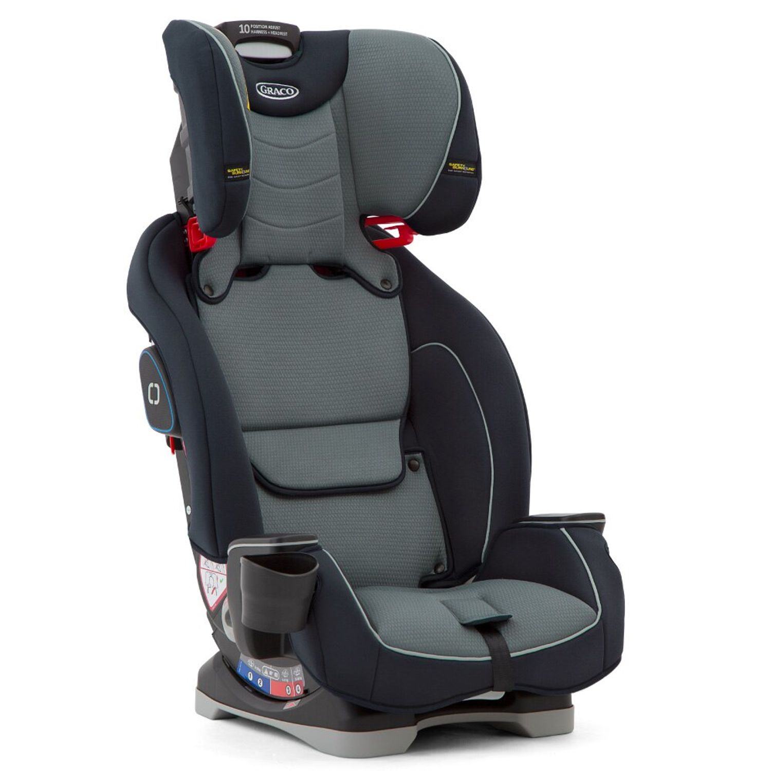 Scaun auto Graco SlimFit Deep Sky, 0 - 12 ani, 0 -36 kg (Negru/Verde) fotografia produsului View 5 L