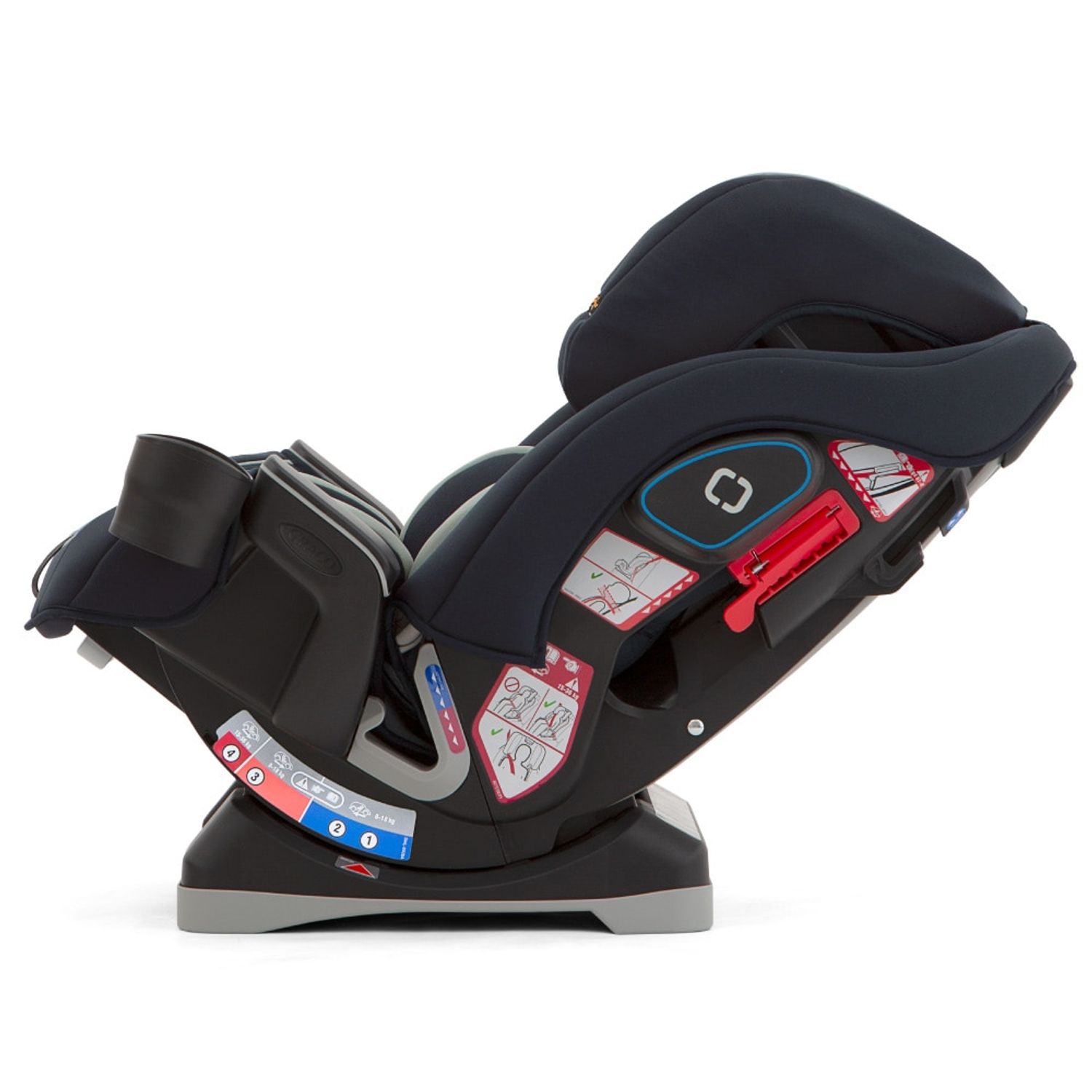 Scaun auto Graco SlimFit Deep Sky, 0 - 12 ani, 0 -36 kg (Negru/Verde) fotografia produsului View 3 L