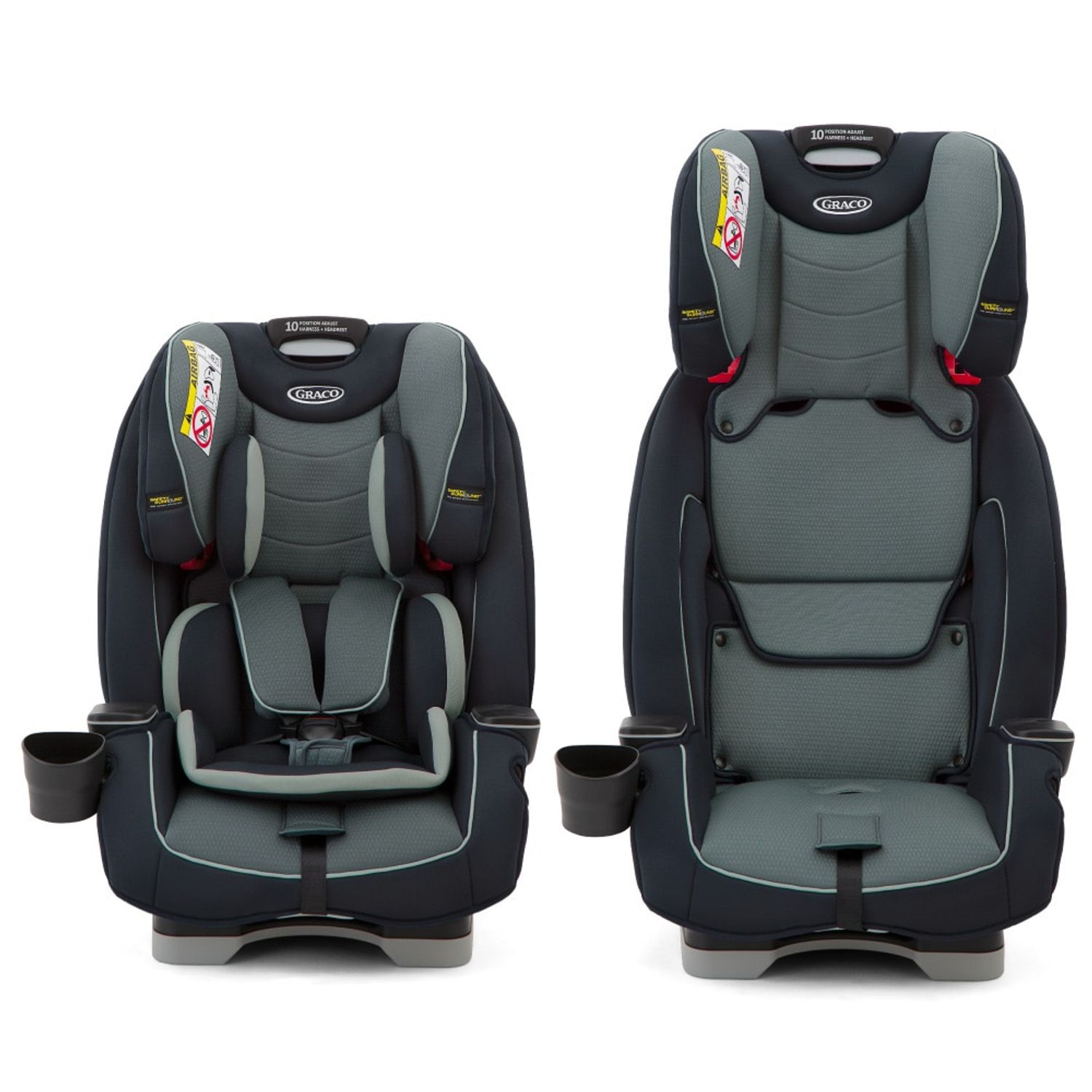 Scaun auto Graco SlimFit Deep Sky, 0 - 12 ani, 0 -36 kg (Negru/Verde) fotografia produsului View 2 L