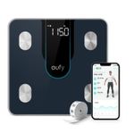 Cantar de baie eufy Smart Scale P2, Bluetooth, 3D Virtual Body Mod (Negru) fotografia produsului